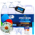 Deep Pour Epoxy Resin Kit. 2” Pours, Crystal Clear - 1.5 Gallon | Bubble Free, UV Resistant & Food Safe Casting Resin