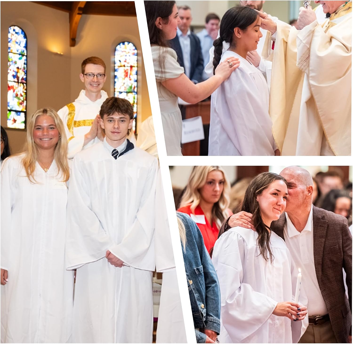 Adults Baptism Robes for Choir Church Judge Graduation Gown Confirmation Officiant Pastor Costume