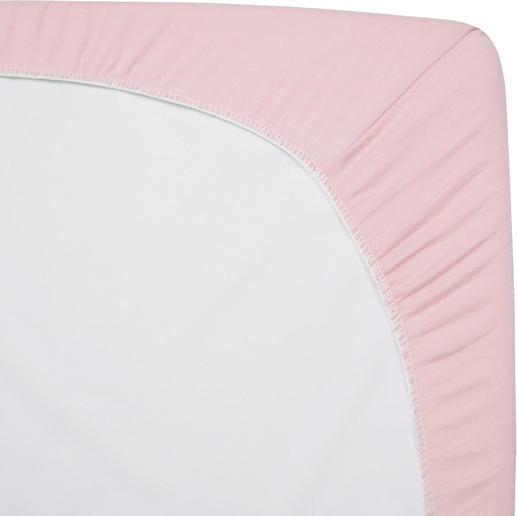 100% Natural Cotton Fitted Crib Sheet 52" x 28" - Soft, Breathable, Hypoallergenic & Gentle Toddler Bed Sheet, Baby