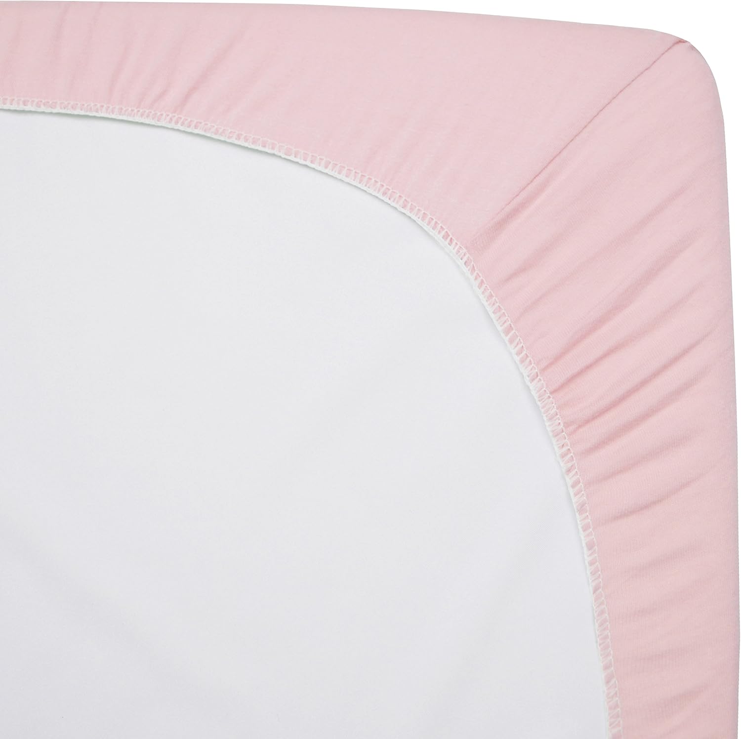 100% Natural Cotton Fitted Crib Sheet 52" x 28" - Soft, Breathable, Hypoallergenic & Gentle Toddler Bed Sheet, Baby