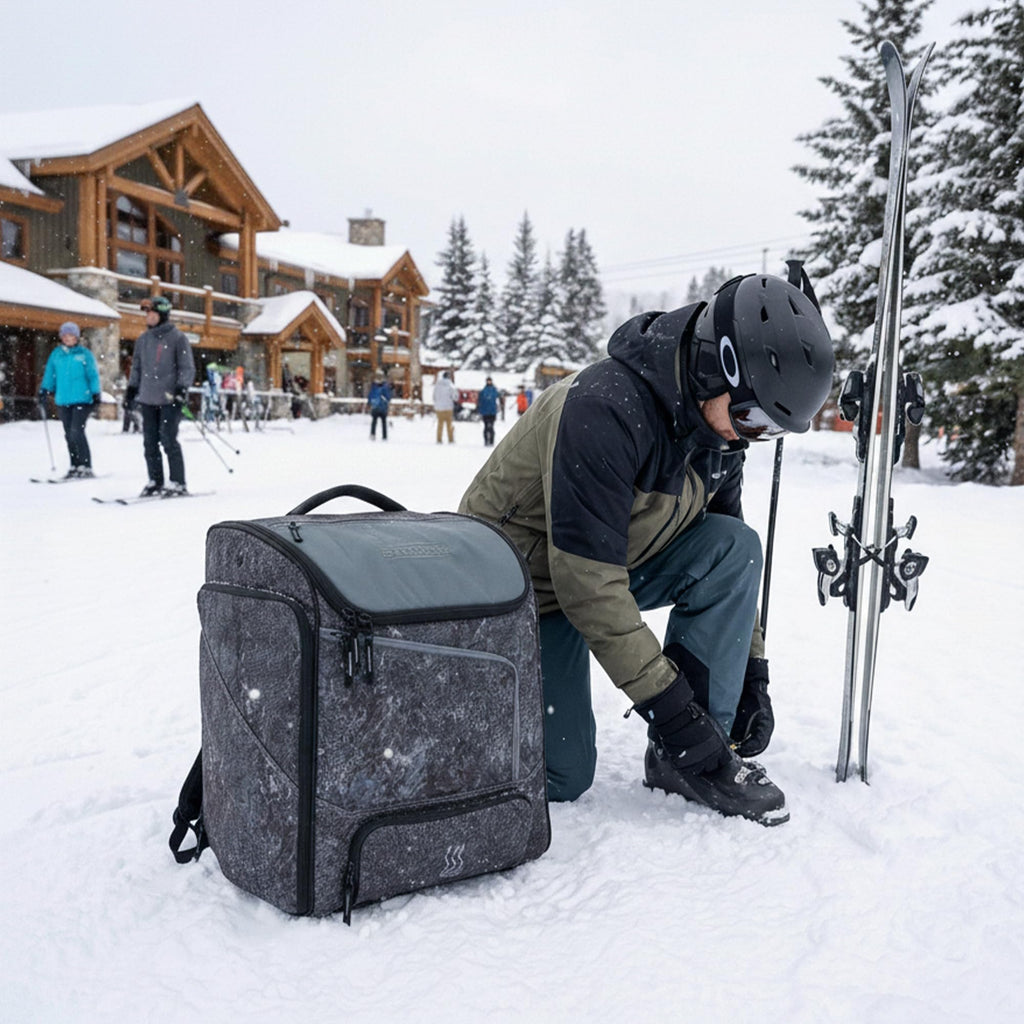 Toaster Heated Ski Boot Bag Accessories, Graphite Topo