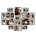 Picture Frames set of 19, Including 8x10, 5x7, 4x6 Brown Frame