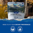 Three Cheese Mac & Cheese | 1-Pack | 24g Protein | 510 Cal | Vegetarian, Nut Free | Made in the USA | Freeze Dried