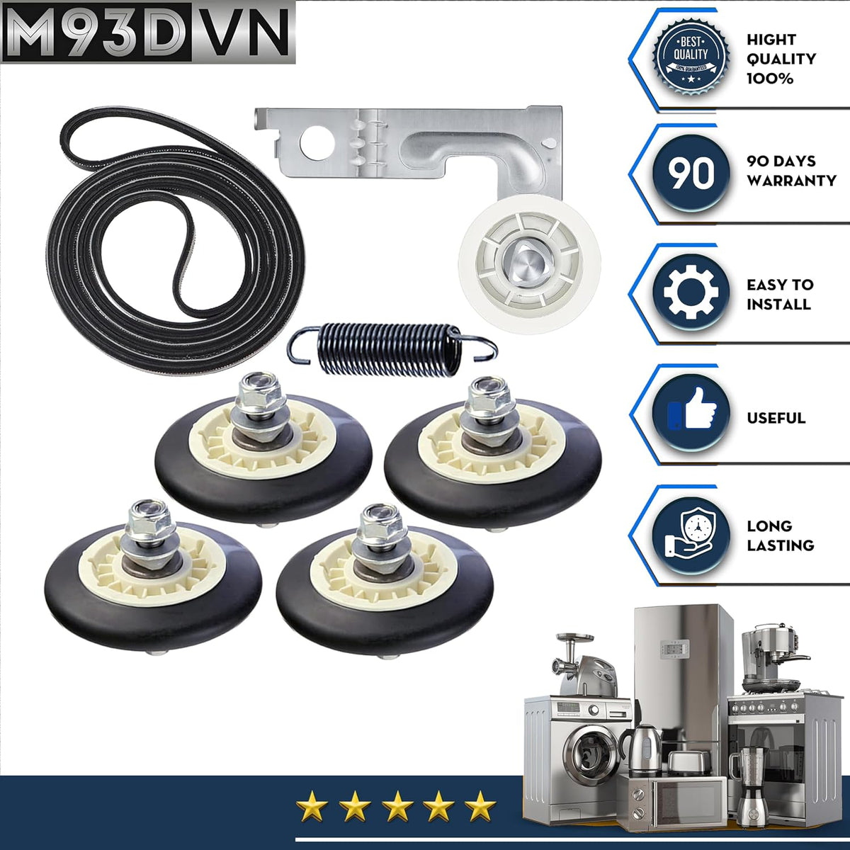 DLEX3250R DLEX3250W DLEX3360R DLEX3360V Dryer Repair Kit For LG