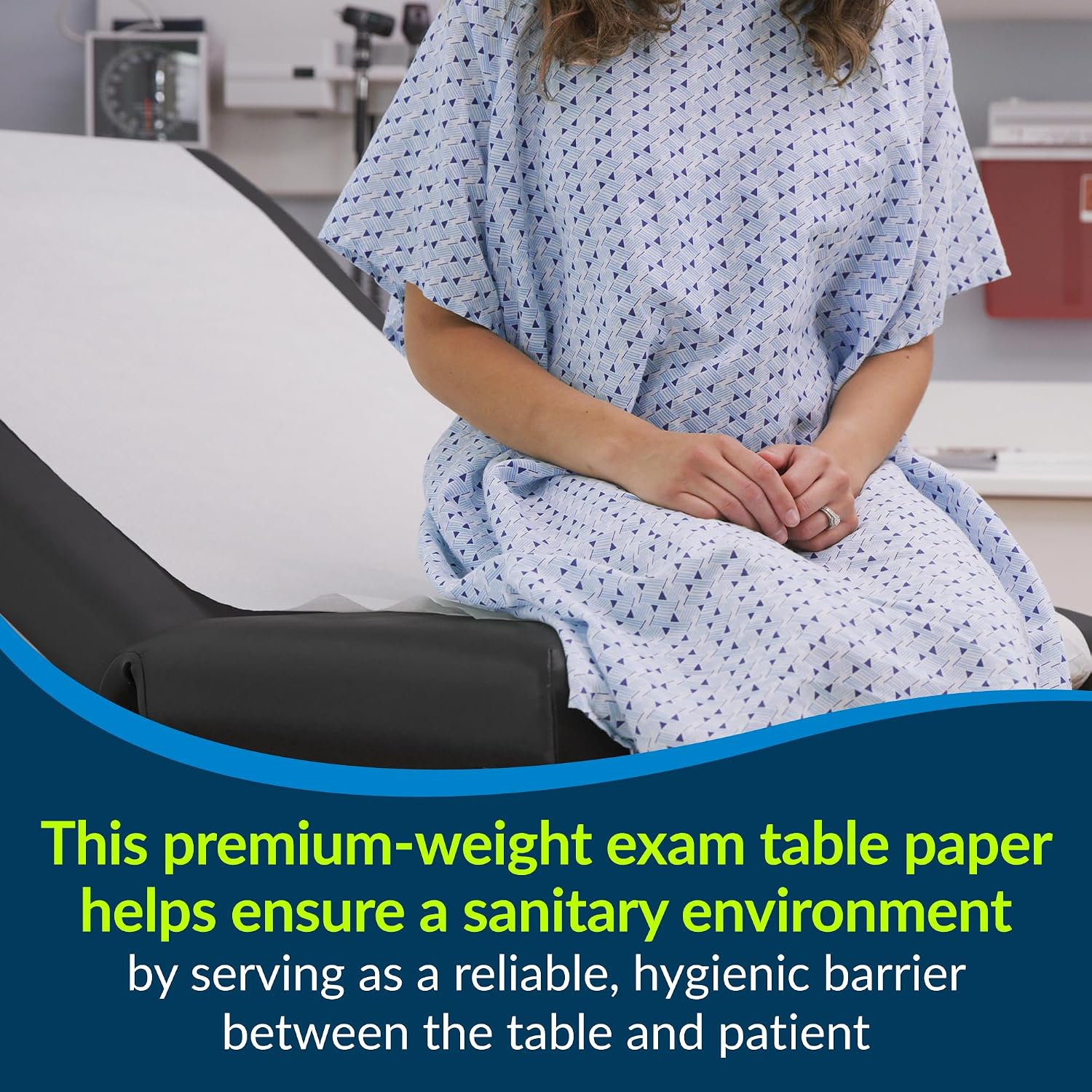 507 Avalon Exam Table Paper, White, 21” x 225’ (Pack of 12) ― Premium Smooth Paper ― Hygienic Barrier ― for Medical