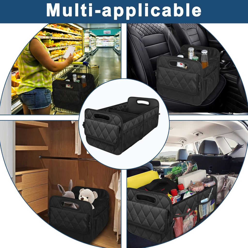 Car Trunk Organizer for SUV, Car Organizers and Storage with Reinforced Handles, Car Accessories for Women/Men