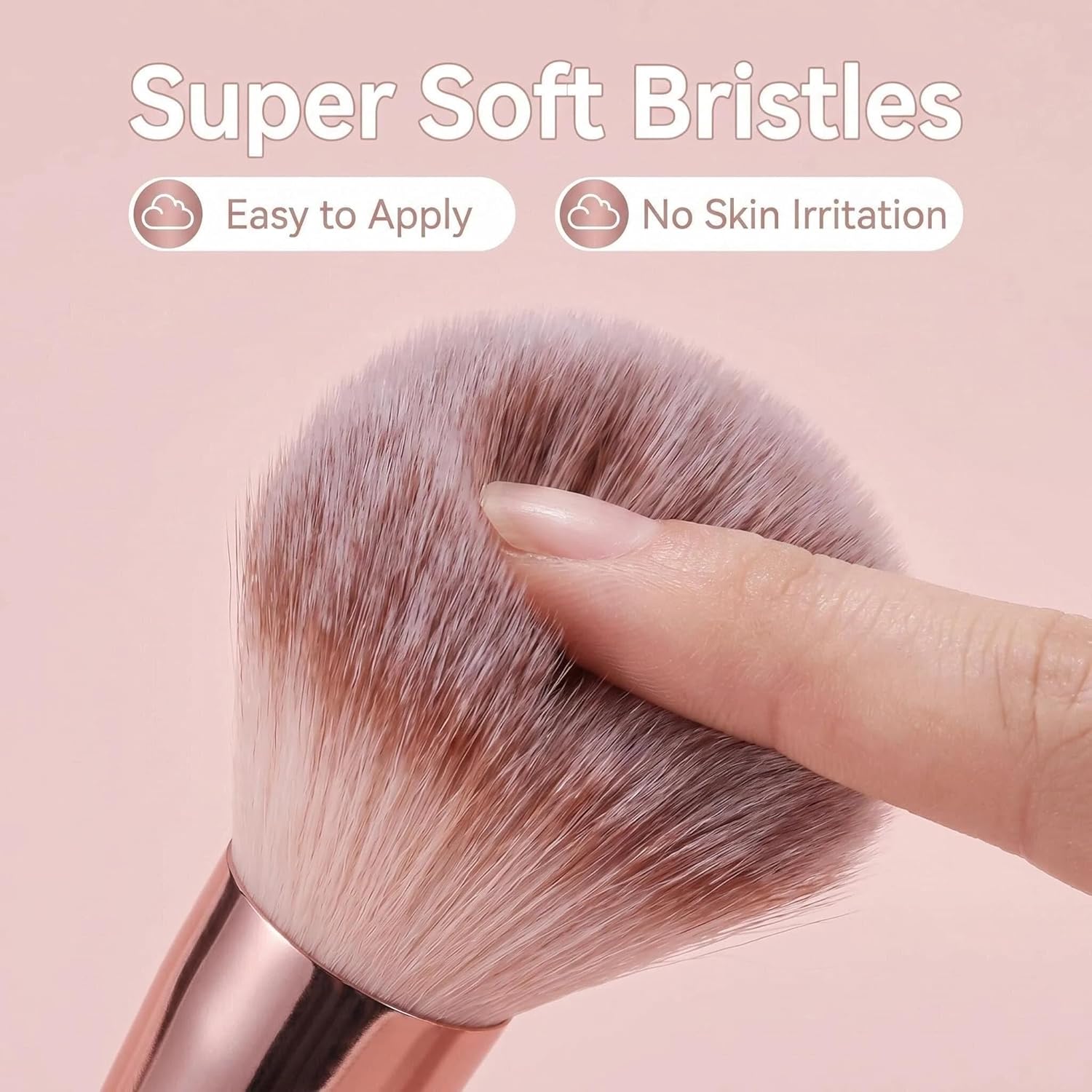 Makeup Brushes Foundation Powder Concealers Eye Shadows Makeup Set with LED light Mirror 14 Pcs Mini Makeup Brushes