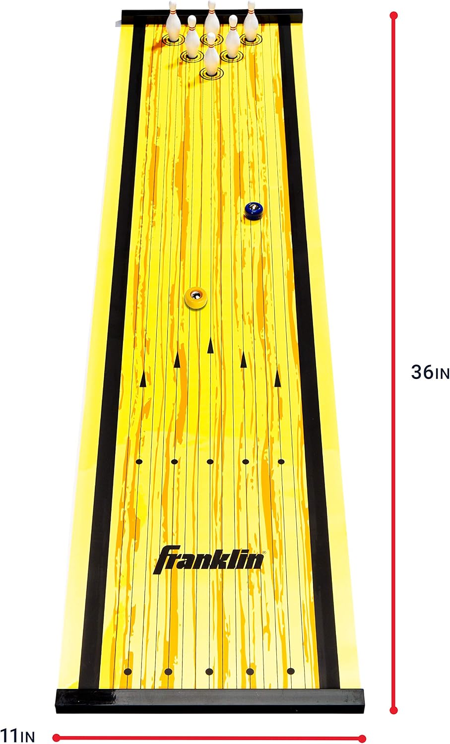 Shuffleboard Table Game Mats – Tabletop Shuffleboard Mats and Pushers – Indoor Shuffleboard Games
