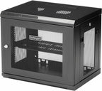 StarTech 9U Wall-Mount Cabinet, 19in, 2-Post, 15in Deep, 198lb (RK9WALM)