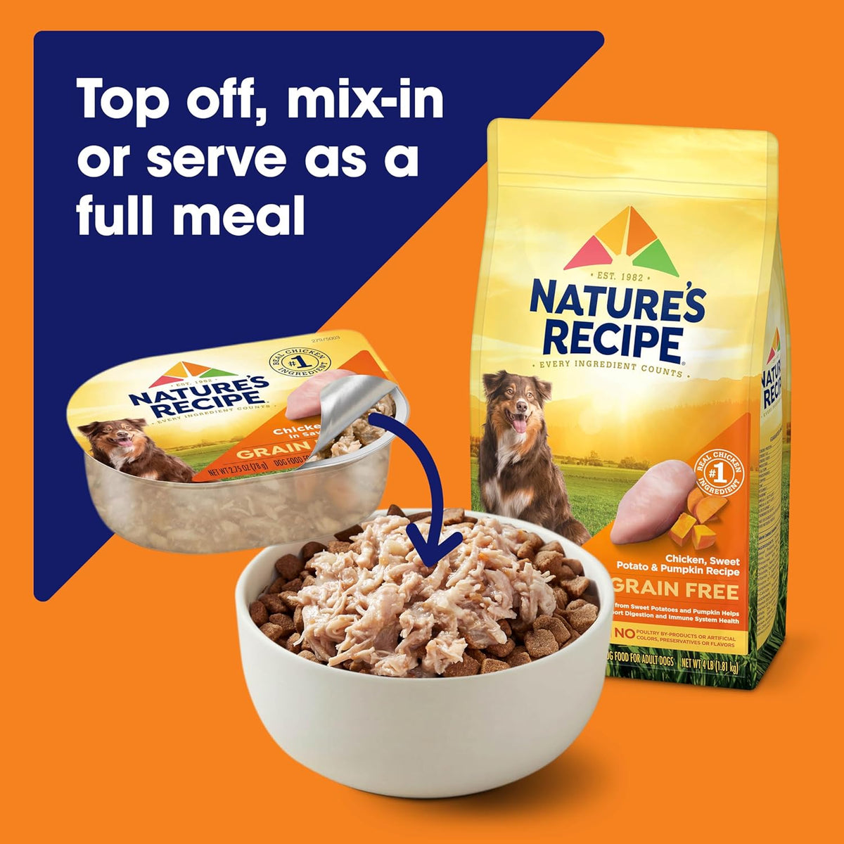 Nature’s Recipe Grain Free Wet Dog Food, 2.75 oz (Pack of 12)