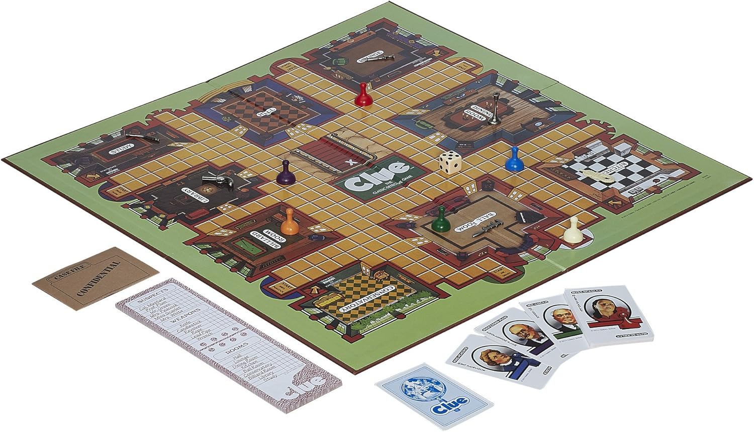 Hasbro Gaming Retro Series Clue 1986 Edition Board Game, Classic Mystery Game for Kids, Family Board Games for 3-6