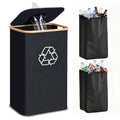 Recycling Bin for Kitchen 26 Gallon, 100L Recycle Bin with 2 Removeable and Reusable Inner Bag, Large Recycling bin