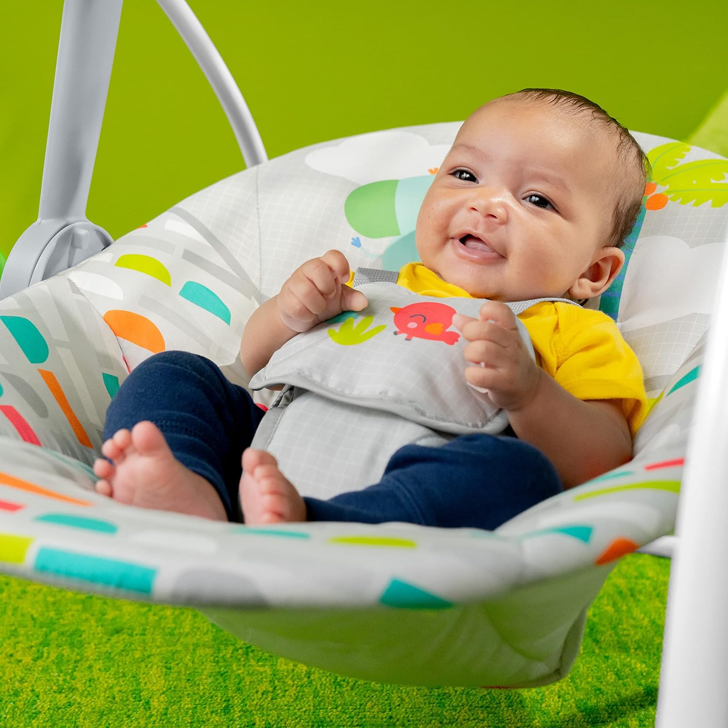 Playful Paradise Portable Compact Automatic Baby Swing with Music, Unisex, Newborn +