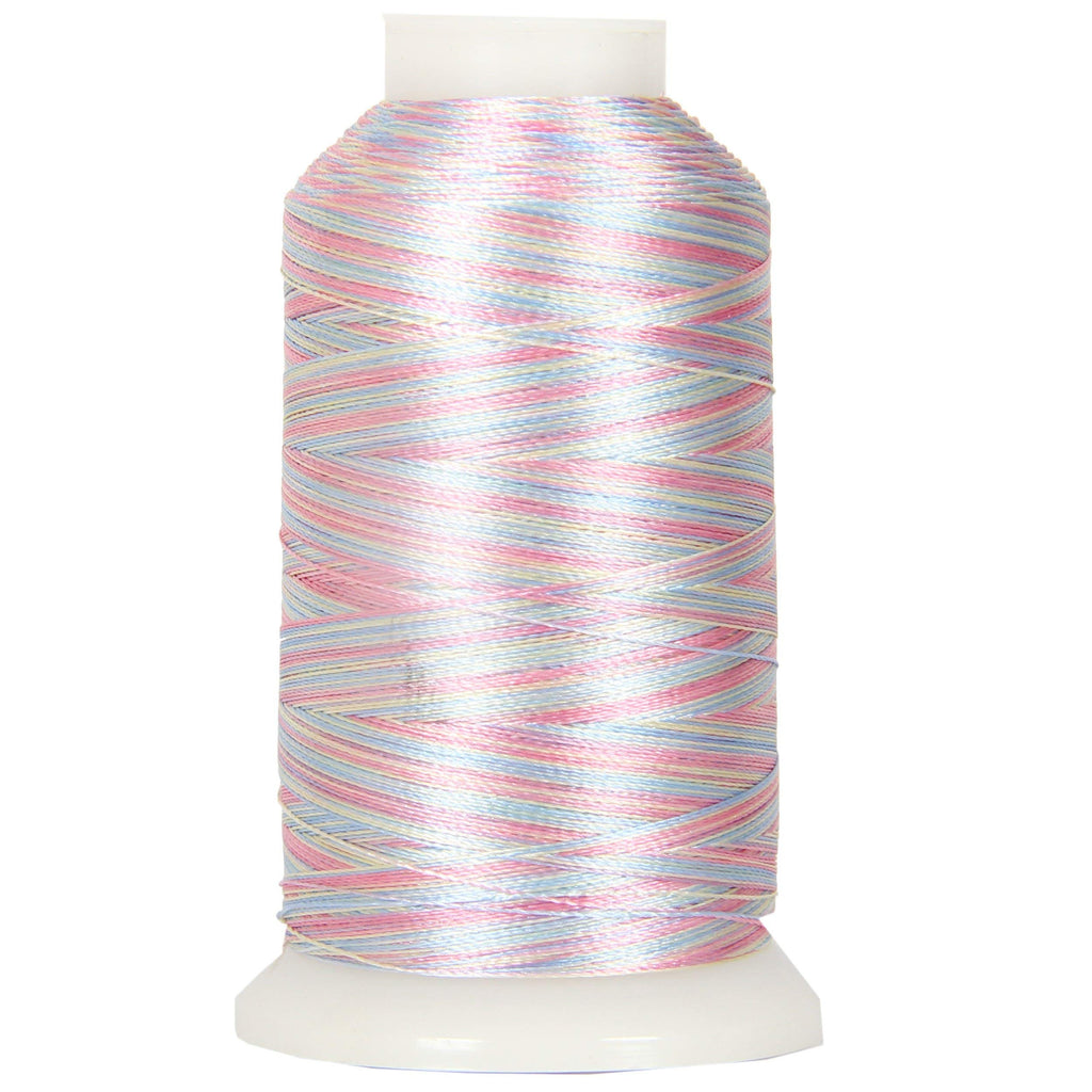 Multicolor Machine Embroidery Thread, 1000M 40wt, Pastels