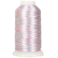 Multicolor Machine Embroidery Thread, 1000M 40wt, Pastels