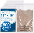 12” X 18” (500 Count) Self Seal Clear Poly Bags with Suffocation Warning