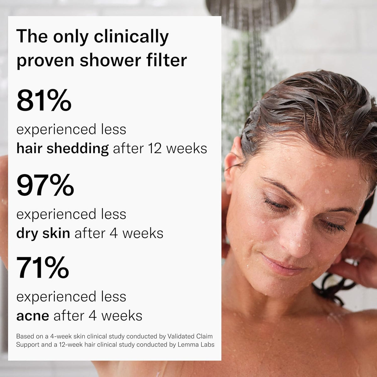 Jolie Filtered Showerhead, High Pressure Shower Filter, Modern Chrome