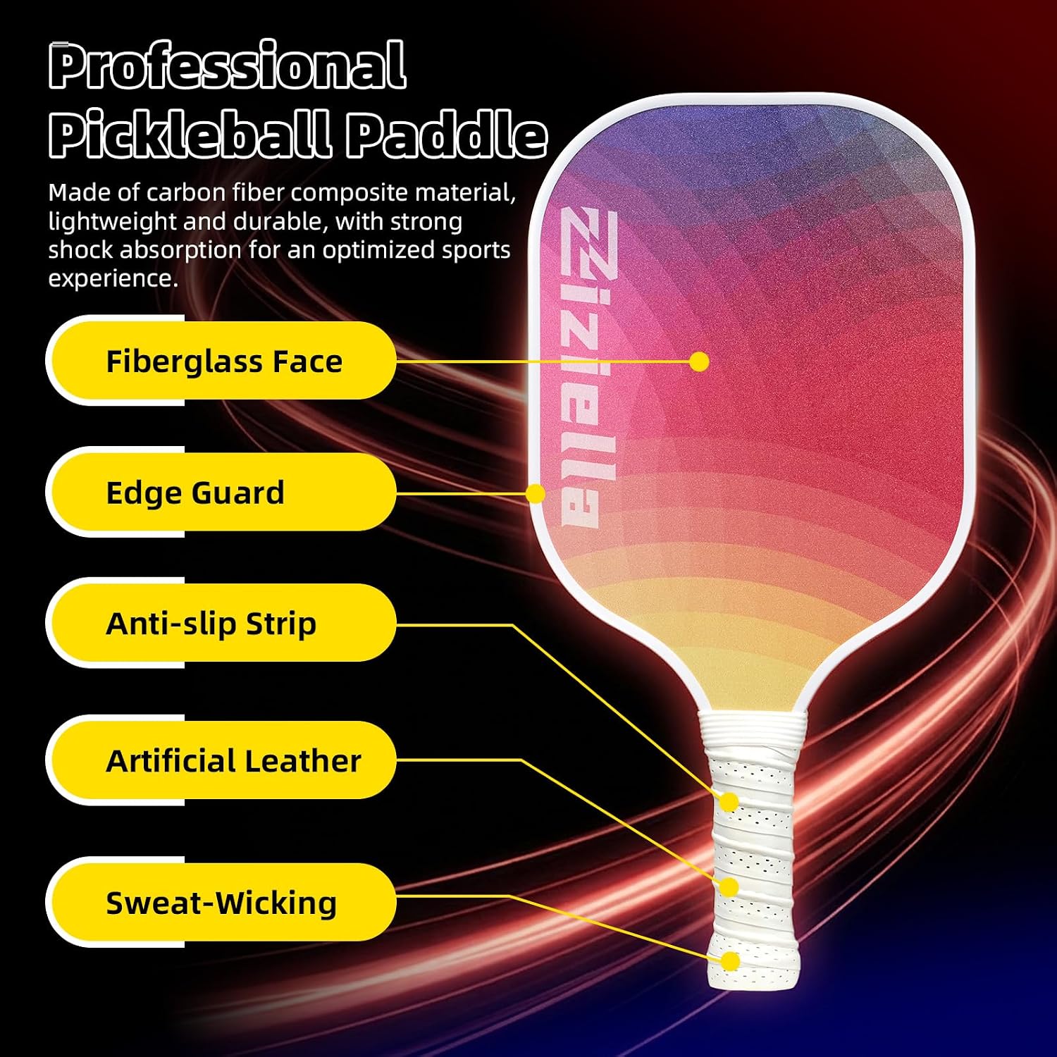 Indoor Paddle Game with Net, Portable Pickleball Set with Net for Family or Solo Fun, All in One Outdoor Sports