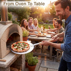 9-Inch Aluminum Turning Pizza Peel, Detachable Handle