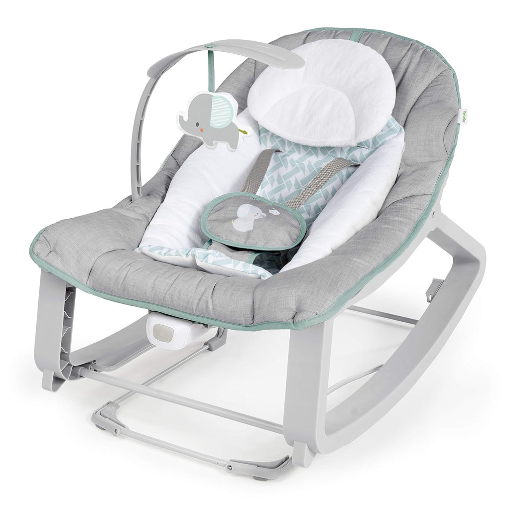 Keep Cozy 3-in-1 Grow with Me Vibrating Baby Bouncer, Seat & Infant to Toddler Rocker, Vibrations & -Toy Bar, 0-30