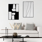 22.375 x 34 Poster Frame Set of 5, Black