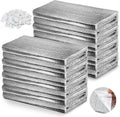16 Pack 24'' x 48'' Self-Adhesive Garage Door Insulation Kit 2 Car Panel 0.24'' Thick Double Bubble Insulation for