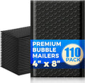 110-Pack Bubble Mailer 4'' x 8'' - Self-Sealing Waterproof Small Mailing Envelopes Padded Lightweight Shipping Bags