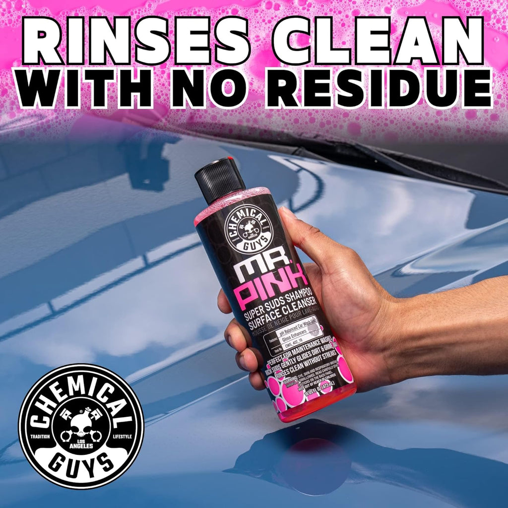 Mr. Pink Car Wash Soap - 64 oz Super Suds Foaming Car Wash Soap for Cannon, Blaster, or Bucket Washing - pH Balanced