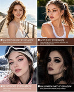 8 Colors Matte Liquid Eyeshadow Set, Neutral Nude Shades