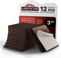 Felt Furniture Pads - 12 PCS 3" - Felt Pads Floor Protectors