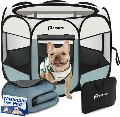 Dog Cat Playpen Indoor Outdoor for Puppy Pet Dogs Cat Recovery After Surgery, Dog Tent Crates Cage Indoor/Outdoor