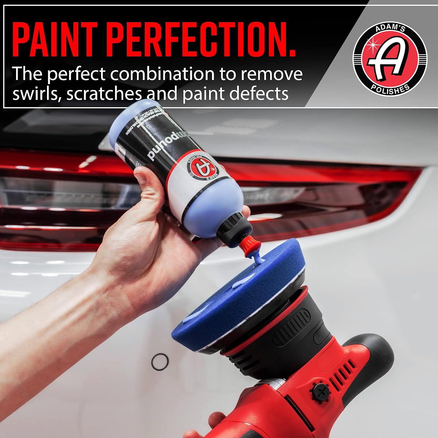 9mm Dual Action Car Polisher (Polishing Kit) - Buffer Car Scratch Remover for Car Detailing | Includes Polish