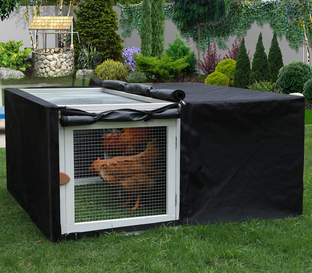 Assembly Free Chicken Coop, Foldable Chicken Run Cage Wooden, Extension Chicken Run Large Chicken Pen Rabbit