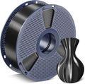 Silk PLA Filament 1.75mm, 1KG(2.2lbs), 330 Meters, Silky Black | Neatly Wound Shiny PLA 3D Printer Filament
