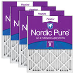 16x20x1 Pleated MERV 8 Air Filters 4 Pack