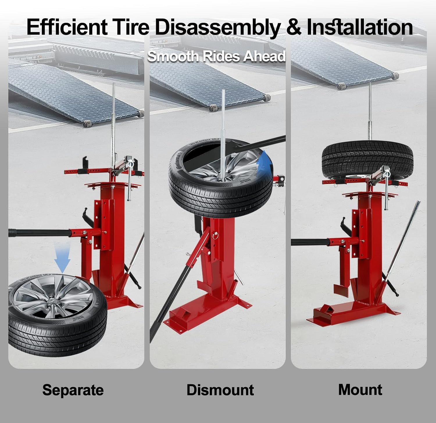 Manual Tire Changer, Portable Bead Breaker Tool for 8"-16" Tires