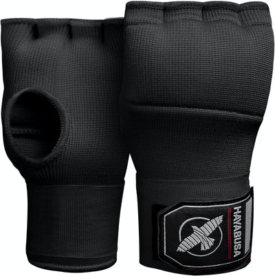 Quick Gel Hand Wrap Boxing Gloves | Slip-On Design, Padded Knuckle Protection, Hook and Loop Closure, Muay Thai
