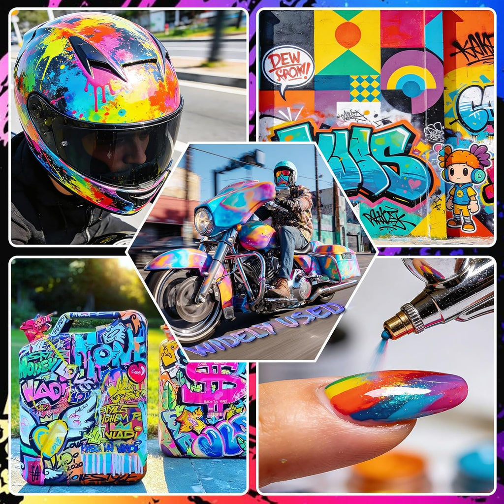 Airbrush Paint - 33 Colors Acrylic Air Brush Painting, Ready to Spray Airbrush Model Paint Kit, Water Based Airbrush