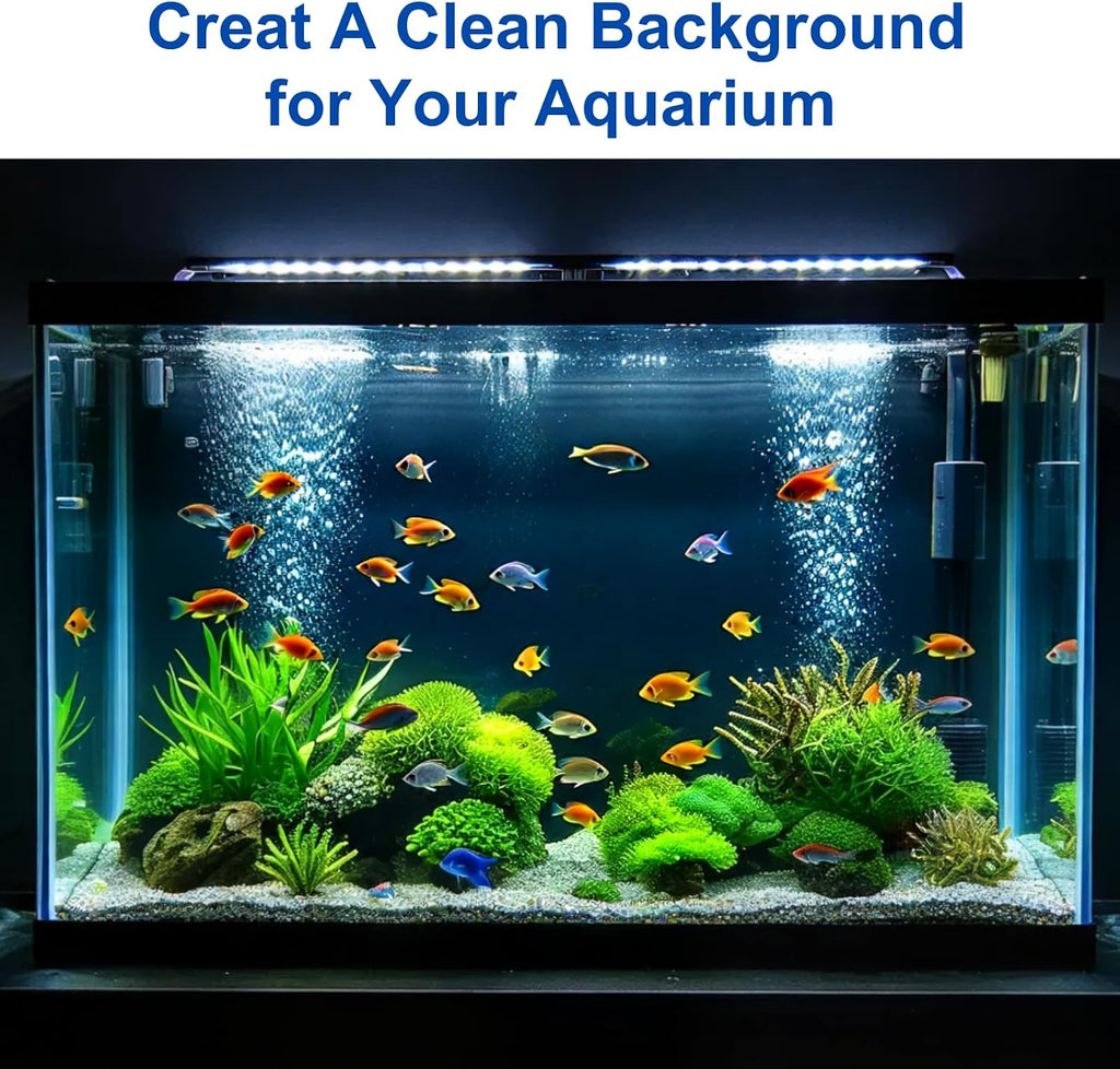 Aquarium Background Blue Black Fish Tank Background Wallpaper Double-Sided Aquarium Backing, Aquarium Decorations for