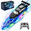 Remote Control Boat for Kids, RC Boat for Pool & Lake, LED Lights | 2.4GHz Remote Controlled Boat, Upgraded