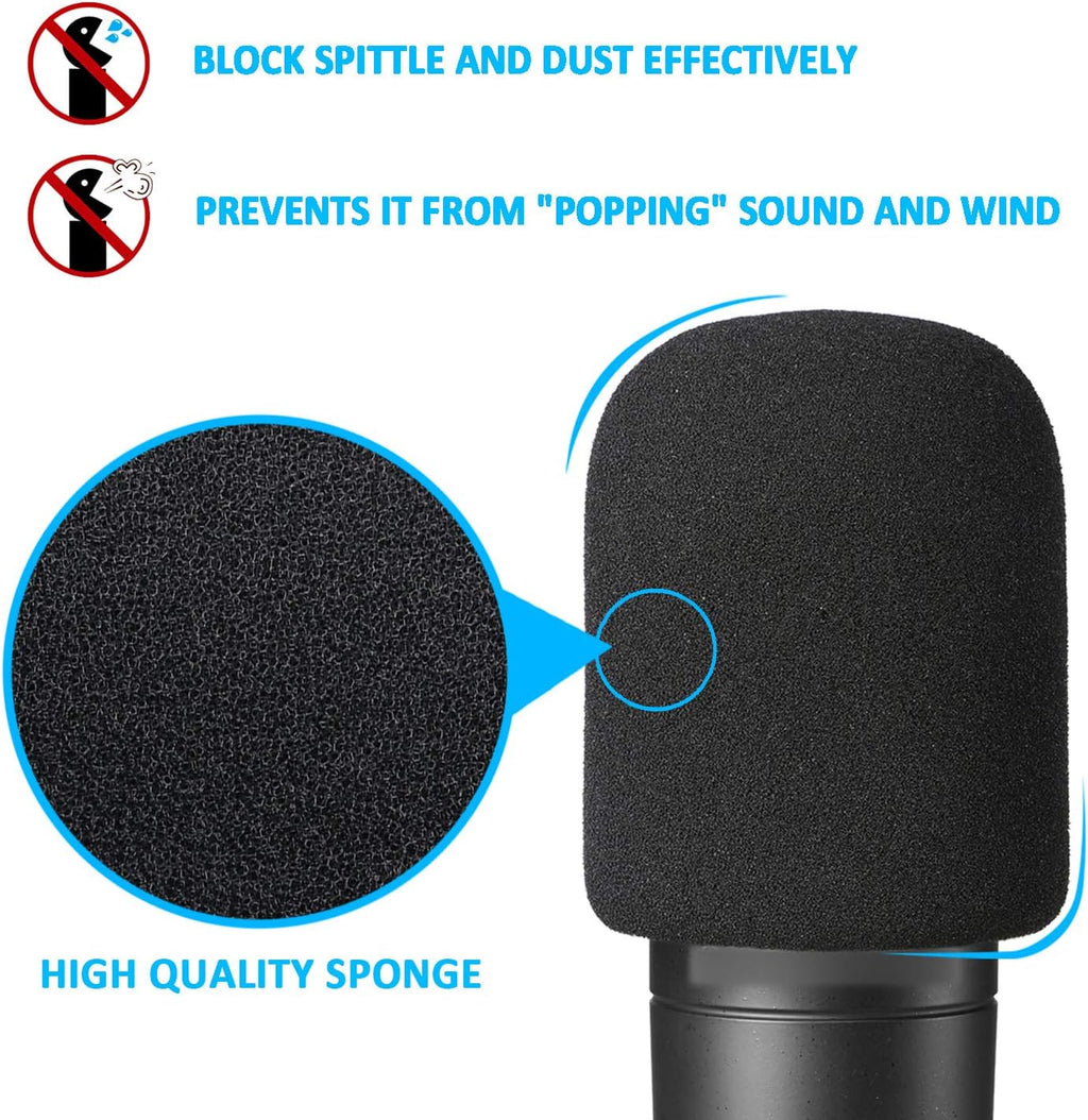 Boom Arm for Audio-Technica AT2020/AT2040, Mic Arm with Foam Cover | Suspension Boom Scissor Arm Stand with Pop