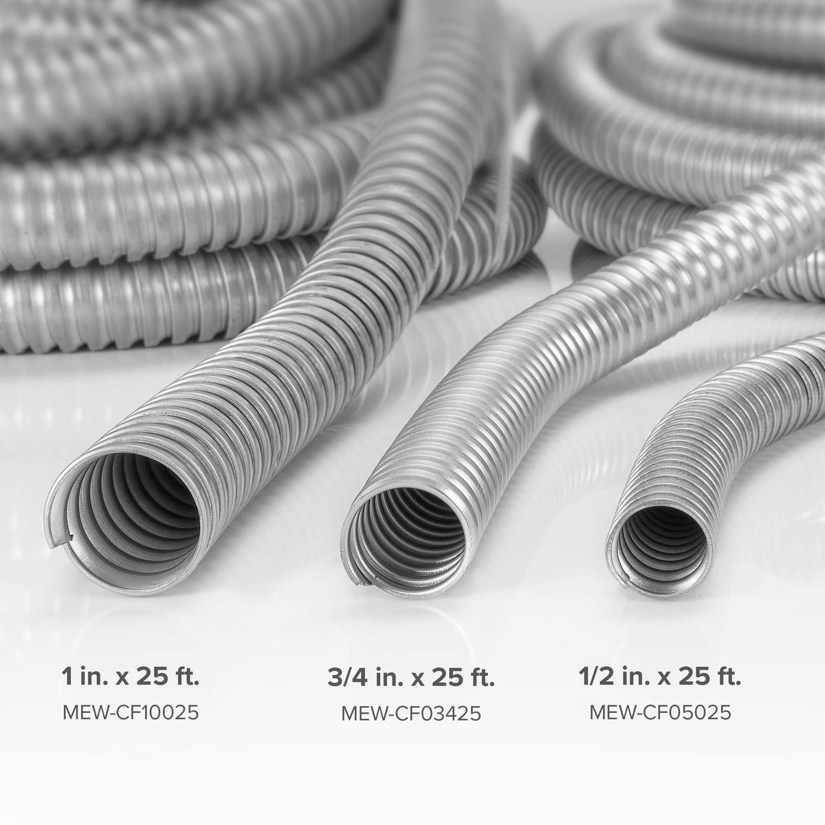 Maxxima 1 in. x 25 ft. Galvanized Steel Flexible Conduit