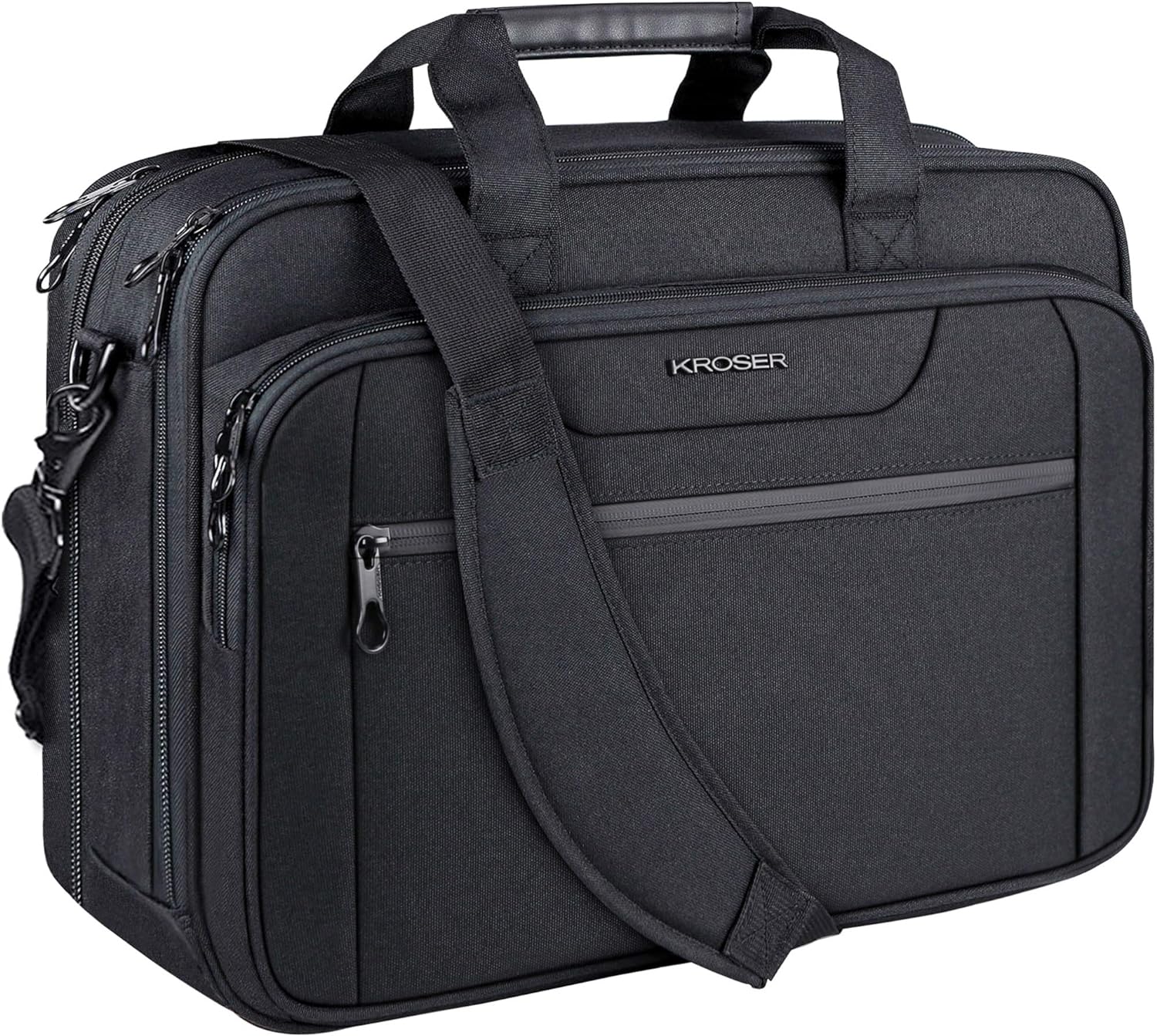 Laptop Bag Expandable Laptop Briefcase Fits Up to 17.3 Inch Laptop Water-Repellent Shoulder Messenger Bag Computer
