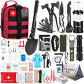 Survival Kit, Gifts for Men Women Teen Boys, 252 pcs Survival Gear and Equipment Mini First Aid Kit for Car Home