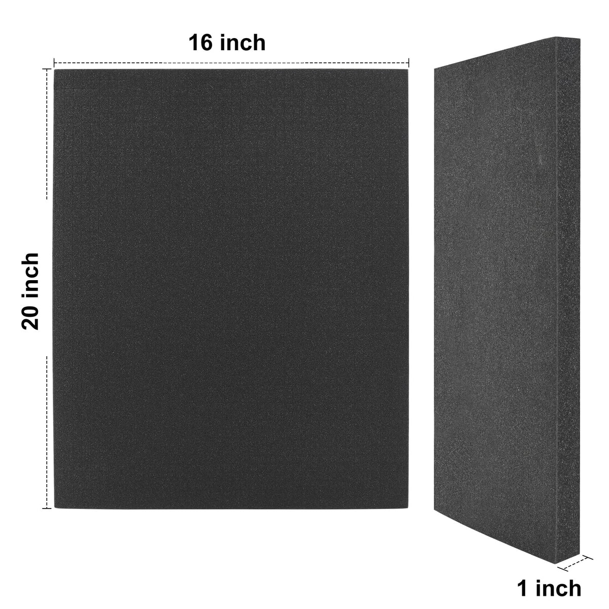 Pick and Pluck Polyurethane Foam Insert 20 × 16 × 1 Inch Thick, 2 Pack