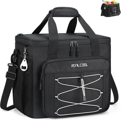 35/45 Can Collapsible Soft Cooler Bag, Leakproof Ice Chest | 24h Cold (With Ice), Multi-Pockets, 5-Layer