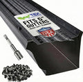 LeafTEK Heavy-Duty Aluminum Gutter Guard System, Fits 5 in, 200 ft, Black