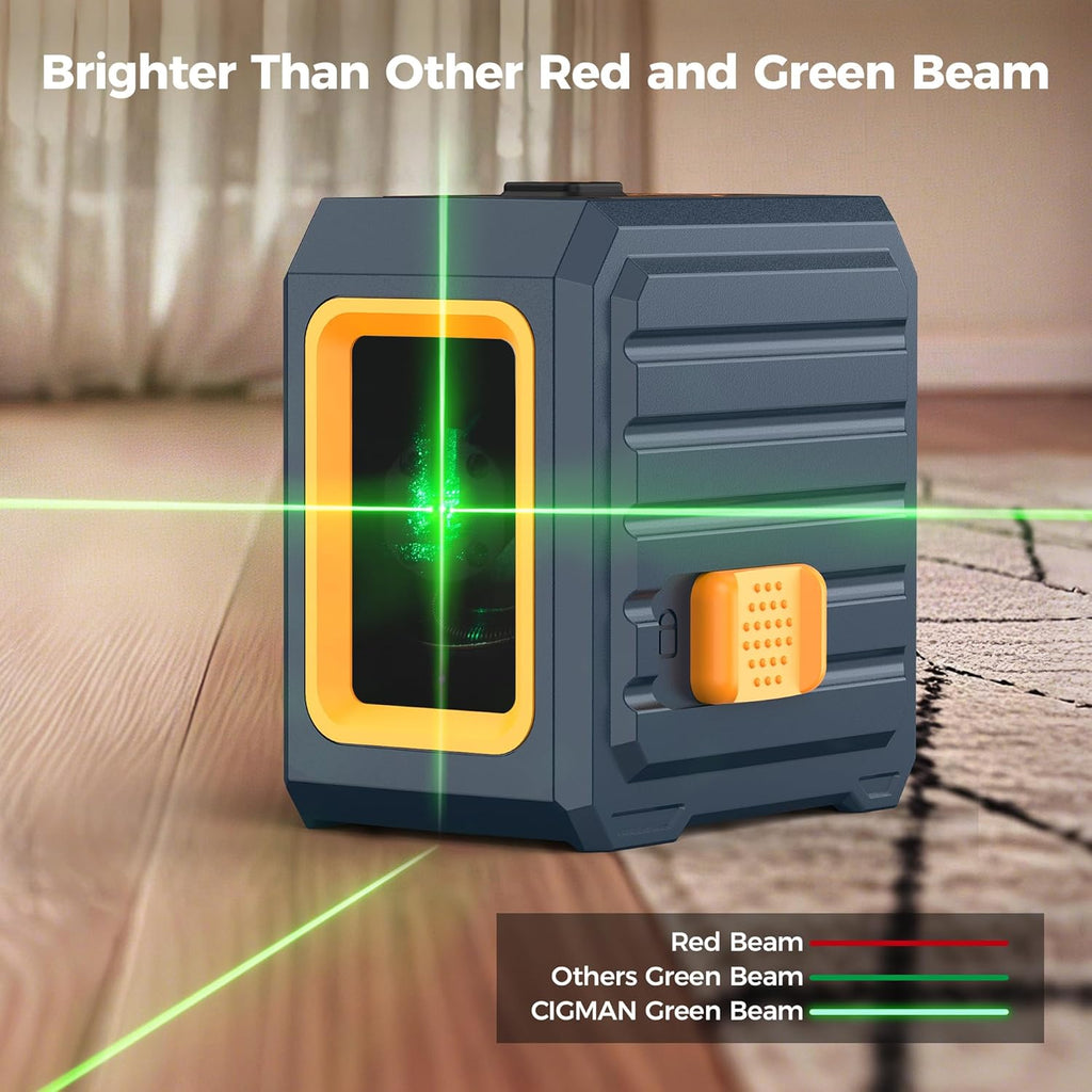 Laser Level with Tripod, 100Ft Self-Leveling Line Laser with 4 Brightness | 36.6 inch Tripod, IP54 Waterproof, Manual