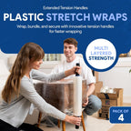 15" Stretch Film Wrap with Extended Handles