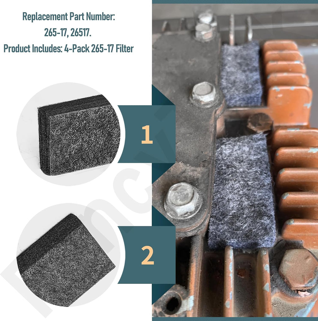 26517 Air Compressor Air Filter for Craftsman, DeVilbiss, 4 Pcs